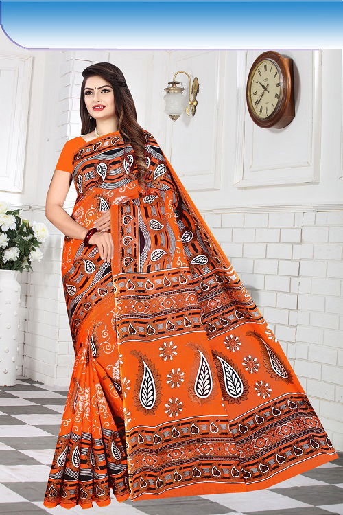 Dhoom 1 Casual Daily Wear Wholesale Cotton Printed Sarees
